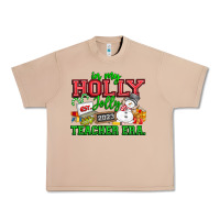 Burro In My Holly Jolly Teacher Era Urban Heavy Tee - CowhideDigitalArt