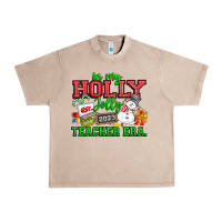 French Oak In My Holly Jolly Teacher Era Urban Heavy Tee - CowhideDigitalArt