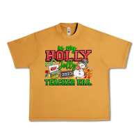 Peanut Butter In My Holly Jolly Teacher Era Urban Heavy Tee - CowhideDigitalArt