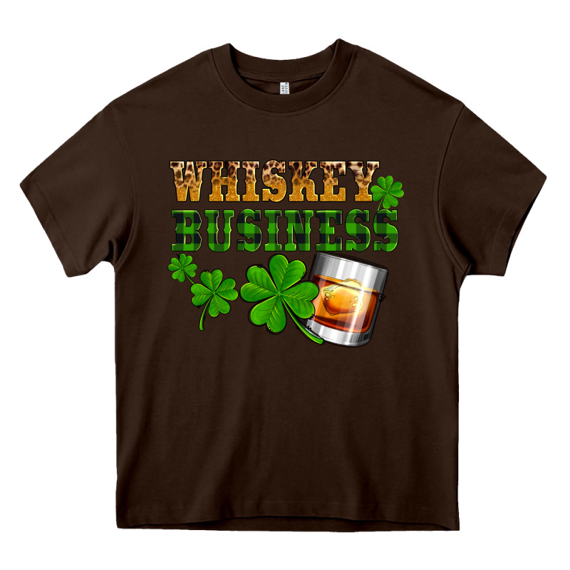 St. Patrick's Day Whiskey Business Heavy Core Tee by OliviaCreatesArt | Teevron