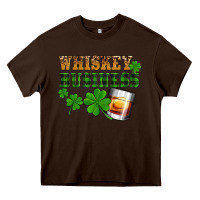 Chocolate Brown St. Patrick's Day whiskey business Heavy Core Tee - OliviaCreatesArt