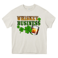 Cream St. Patrick's Day whiskey business Heavy Core Tee - OliviaCreatesArt