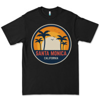 Black santa monica california Premium Tee - artisFamous