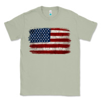 Matcha Distressed American Flag Classic Tee - Jasminsmagicworld