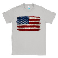 Moon Dust Distressed American Flag Classic Tee - Jasminsmagicworld