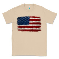 Mushroom Distressed American Flag Classic Tee - Jasminsmagicworld