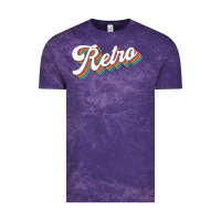 Cloud Purple retro colorful Vintage Tee - chombo