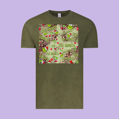 The Grinch Seamless Vintage Tee Designed By Cowhidedigitalart