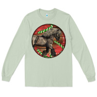 Matcha Belgian Horse Christmas Long Sleeve Tee - LillyAllenDesigns