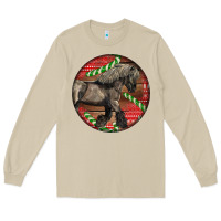 Mushroom Belgian Horse Christmas Long Sleeve Tee - LillyAllenDesigns