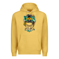 Antique Gold nona life messy bun Premium Hoodie - BarkalooDesign