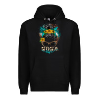 Black nona life messy bun Premium Hoodie - BarkalooDesign