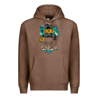 Chestnut nona life messy bun Premium Hoodie - BarkalooDesign