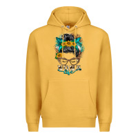 Mustard nona life messy bun Premium Hoodie - BarkalooDesign
