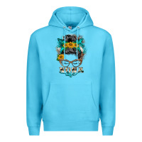 Ocean Blue nona life messy bun Premium Hoodie - BarkalooDesign