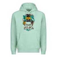 Seafoam nona life messy bun Premium Hoodie - BarkalooDesign