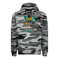Slate Camo nona life messy bun Premium Hoodie - BarkalooDesign