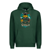 Sports Green nona life messy bun Premium Hoodie - BarkalooDesign
