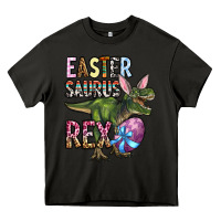 Asphalt Easter Saurus Rex Heavy Core Tee - OliviaCreatesArt