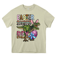 Mossy Easter Saurus Rex Heavy Core Tee - OliviaCreatesArt