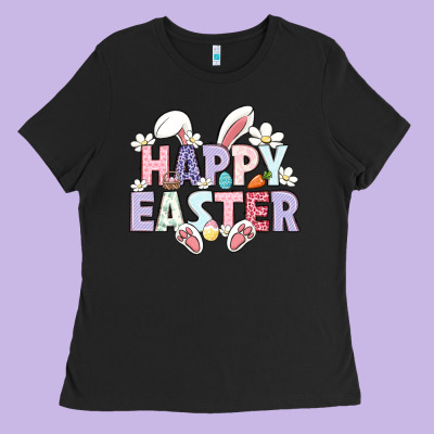Happy Easter Ladies Tee Designed By Lillyallendesigns