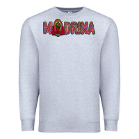 Heather Grey madrina lady of guadalupe Premium Sweatshirt - Jasminsmagicworld
