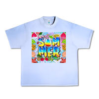Grape Ice Sweet Summer Time Urban Heavy Tee - CowhideDigitalArt