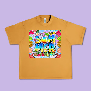 Sweet Summer Time Urban Heavy Tee Designed By Cowhidedigitalart