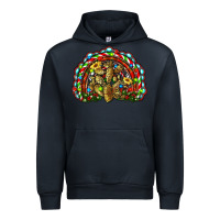 Navy christmas rainbow with leopard cactus Urban Hoodie - RanaPortraitStore
