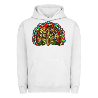 Pigment Lunar Rock christmas rainbow with leopard cactus Urban Hoodie - RanaPortraitStore