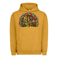 Pigment Peanut Butter christmas rainbow with leopard cactus Urban Hoodie - RanaPortraitStore