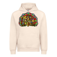 Sandshell christmas rainbow with leopard cactus Urban Hoodie - RanaPortraitStore