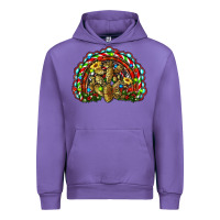 Tulip christmas rainbow with leopard cactus Urban Hoodie - RanaPortraitStore