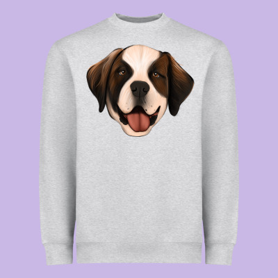 St Bernard Heavyweight Sweatshirt Designed By Jasminsmagicworld