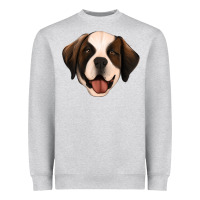 Heather Grey st bernard Heavyweight Sweatshirt - Jasminsmagicworld