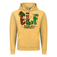 Vintage Mustard Elf Squad Vintage Hoodie - CowhideDigitalArt
