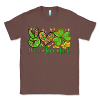 Chestnut St. Patrick's Day Peace love luck Classic Tee - OliviaCreatesArt