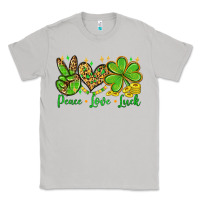 Moon Dust St. Patrick's Day Peace love luck Classic Tee - OliviaCreatesArt