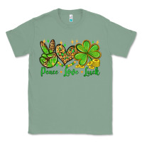 Sage St. Patrick's Day Peace love luck Classic Tee - OliviaCreatesArt