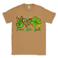 Toasted Coconut St. Patrick's Day Peace love luck Classic Tee - OliviaCreatesArt