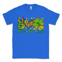 True Royal St. Patrick's Day Peace love luck Classic Tee - OliviaCreatesArt