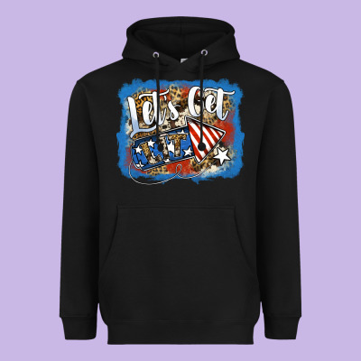Let's Get Lit Heavyweight Hoodie Designed By Jasminsmagicworld