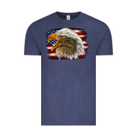 Vintage Denim Western American Flag Eagle Vintage Tee - LillyAllenDesigns