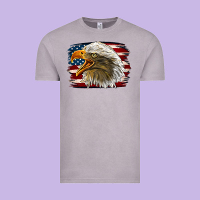 Western American Flag Eagle Vintage Tee Designed By Lillyallendesigns