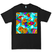 Black Pride lgbtq ice cream and sunflowers seamless Premium Tee - BundleAndBundleShop
