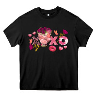 Black Chicken Valentine's Day xoxo Heavy Core Tee - FaDigitalArtStudio