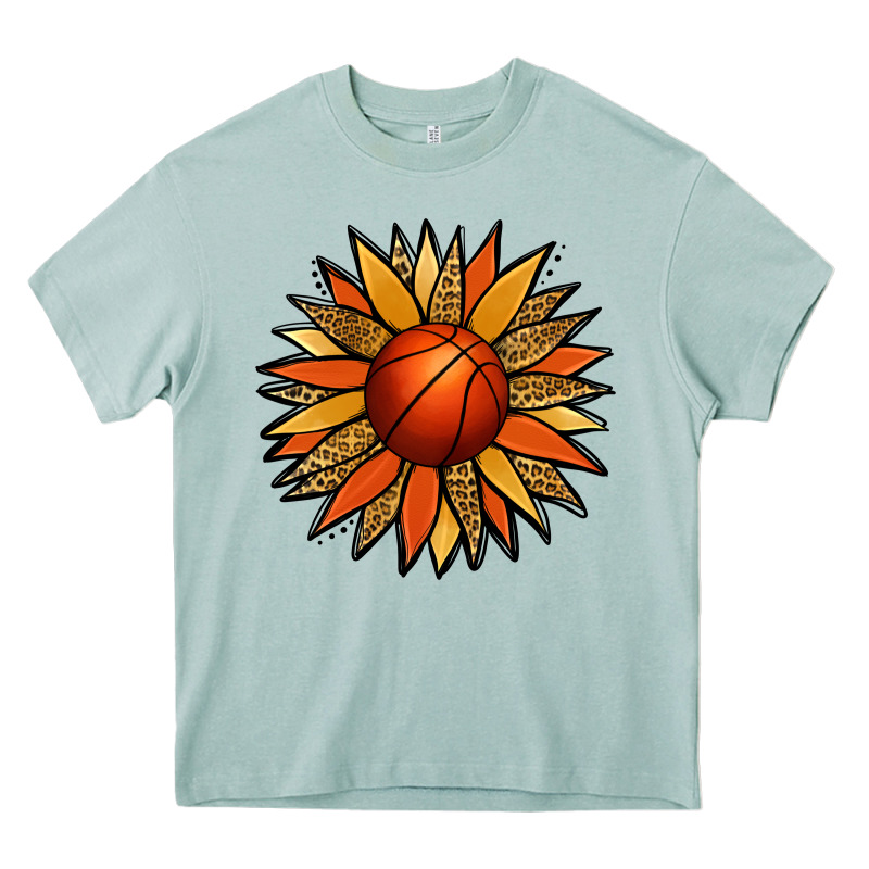 Basketball Sunflower Heavy Core Tee by Jasminsmagicworld | Teevron