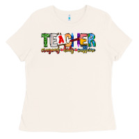 Bone Teacher Cryons Kids Caffeine Ladies Tee - CowhideDigitalArt