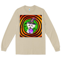 Mushroom halloween bichons frise dog Long Sleeve Tee - LillyAllenDesigns