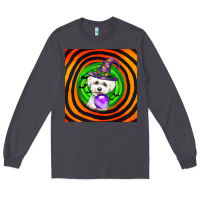 Smoke halloween bichons frise dog Long Sleeve Tee - LillyAllenDesigns